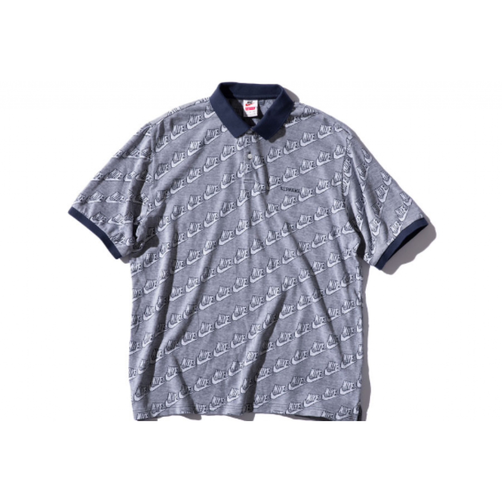 Supreme Nike Jacquard Polo Navy by youbetterfly